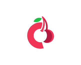 Letter C Cherry Logo