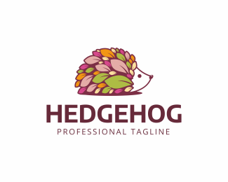 Hedgehog Leaves Logo