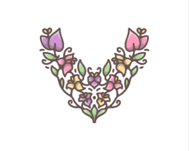 V Vine Flowers Logo