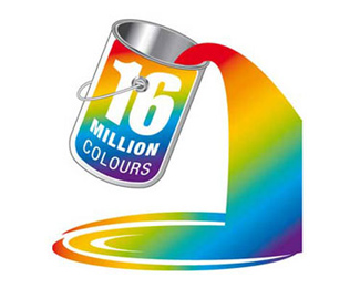 16 Million Colors logo