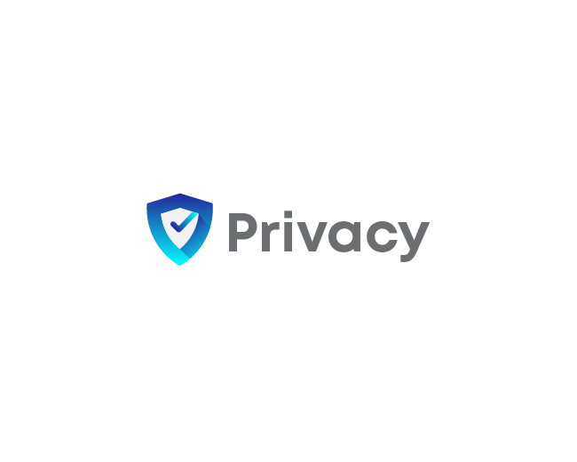 Privacy | Shield, secure logo concept