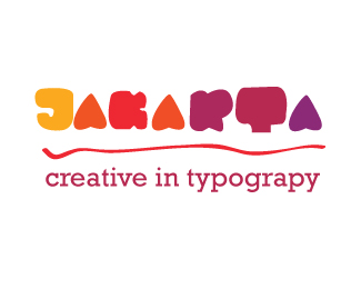 Jakarta creative in typograpy