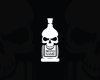 Skull Bottle Logo