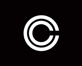 C + C geometric abstract logo