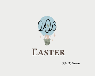 Easter Bunny in a Basket Logos
