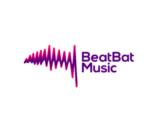 BeatBat Music logo design