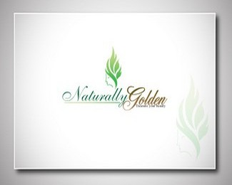natural golden beauty logo