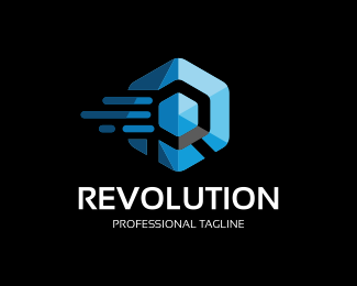 Revolution - Hexagon Logo Template
