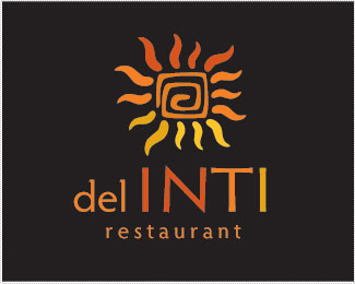 Restaurant logo, {del inti}