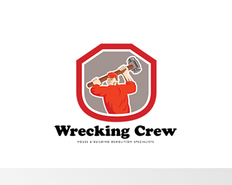 Wrecking Crew Building Demolitions Logo