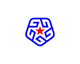 Letter G American Star Logo