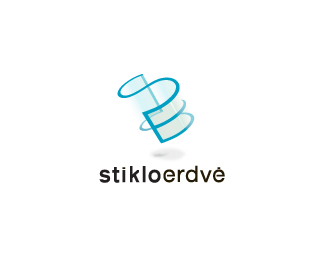 Two letters 'S' and 'E' are combined to one symbol. StikloErdvė means GlasSphere 