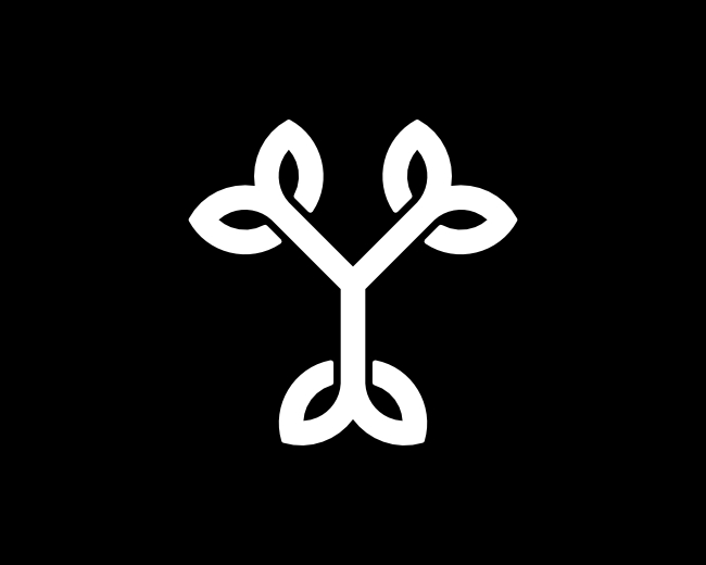 Nature Y Letter Logo