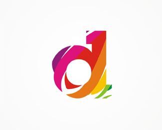 Description: Experimental D monogram / logo design symbol.