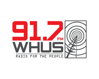 Radio 91.7 FM WHUS Logo