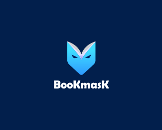 Book Mask logo design