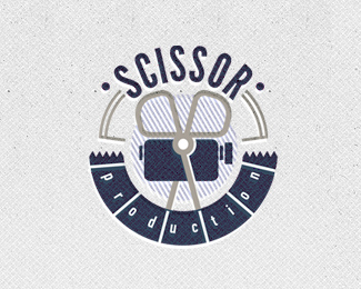 Scissor production logo