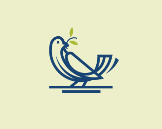 Bird Logo with Golden Ratio