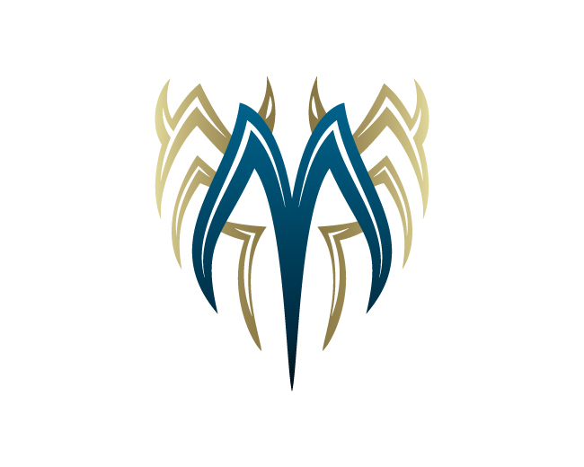 Luxury Letter M Shield Logo