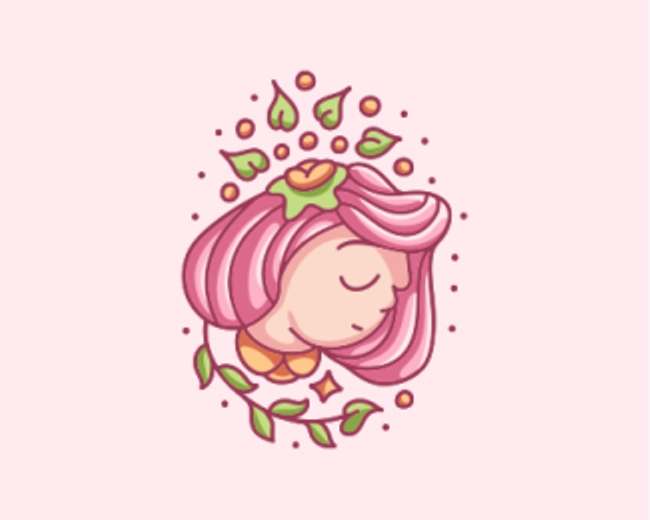 Leave Flower Girl Logo