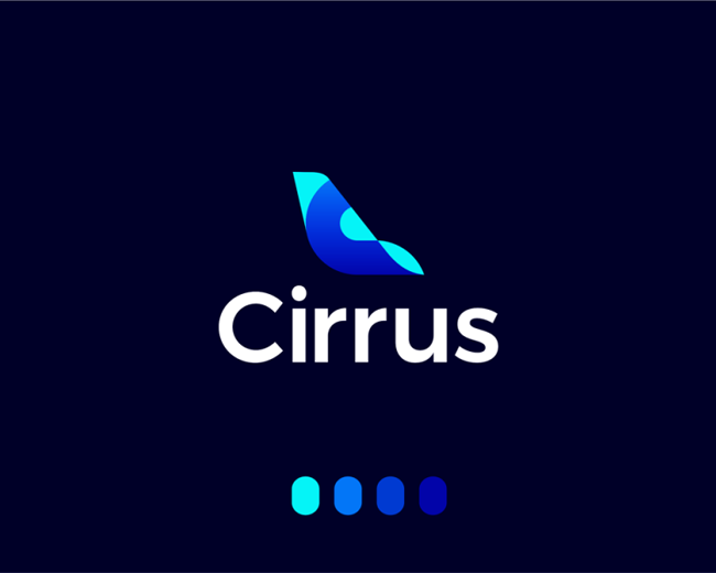 Cirrus, logo design for flights ticketing ai