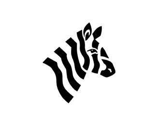 Black and White Zebra Logo