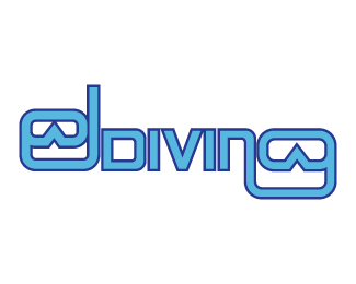 E Diving logo