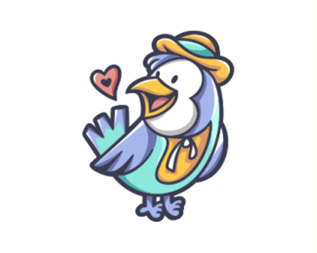 Love Birds Happy Logo