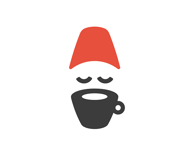 Coffee Man Fez 📌 Logo for Sale