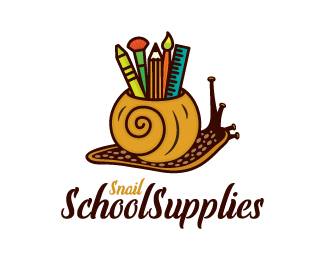 Snail School Supplies Logo