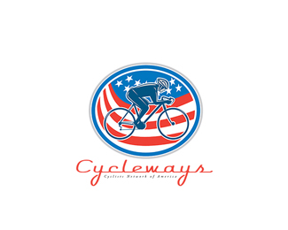 Cycleways Cyclist Network American Logo
