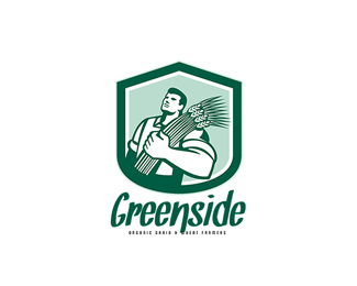Greenside Organic Grain and Wheat Farms Logo