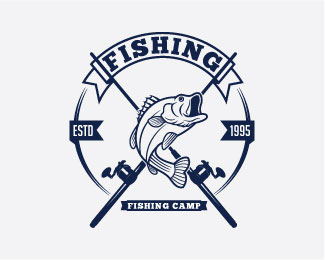 fishing logo badge
