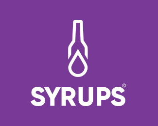 Minimalist logo design for Syrups