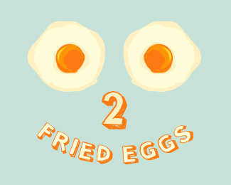 sunny side up & two fired eggs