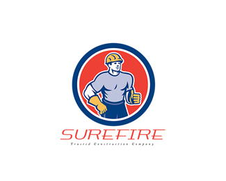 Surefire Trusted Construction Company Logo
