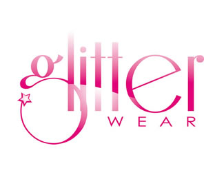 logo glitter wear