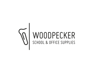 Woodpecker School and Office Supplies logo