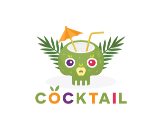 Skull Cocktail Logo