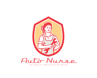 Auto Nurse Car Maintenance Logo