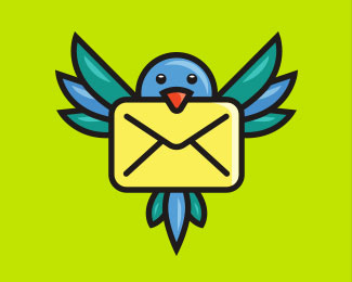 Bird + envelope