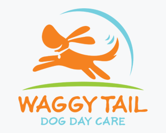 Waggy Tail Dog Daycare Logos for Sale