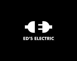Logo Design Negative Space on Ed S Electric By Siah Design Uploaded Dec 09 08