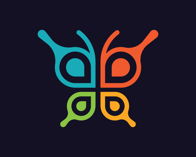 digital butterfly logo