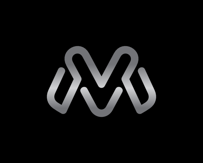 VM Or MV Letter Logo