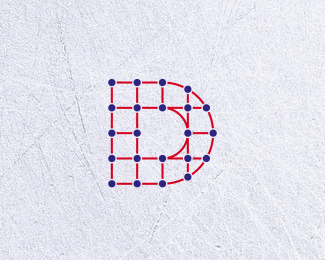 Dot Connected Letter D (for sale)