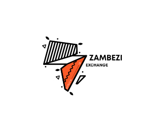 ZAMBEZI EXCHANGE letter logo icon