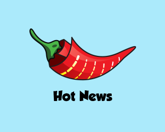Hot News Logo - Latest News Services Brand