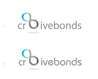 Creative Bonds logo font option 1 and 2