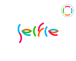 Selfie video social network logo design